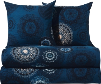 Erwin Müller Bettwäsche Bettwäsche Sparpaket 4-teilig, Biber, Edelflanell Ornamente