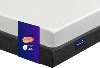 Traumnacht Cozy 7-Zonen Kaltschaummatratze mit hochwertiger Sky-Therm Auflage Öko-Tex Zertifiziert, Härtegrad 3 (mittelfest), 80x200 cm, Höhe 19 cm, produziert nach deutschem Qualitätsstandard