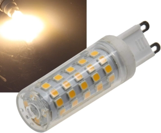 LED Lampe Stiftsockel G9, 8W, 720lm, 330°, 230V, 3000K, warmweiß