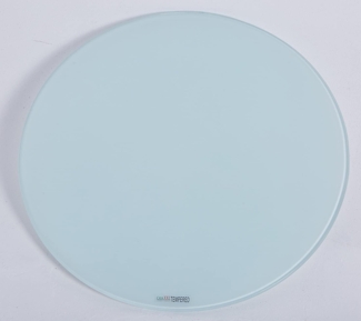 HOOZ Tischplatte Glasplatte Sicherheitsglas Transparent/Schwarz/Weiß Ø30–50cm 6mm Rund (1 St)