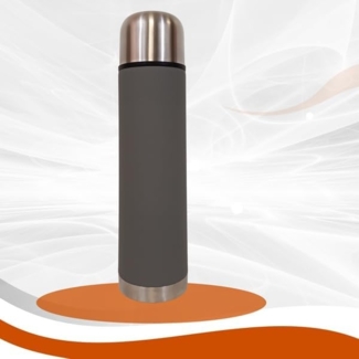 Thermosflasche Becher Ausgießer Edelstahl 750ml Thermokanne Isolierflasche Kann Carbon