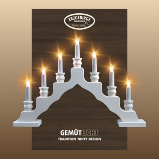 Weigla Lichterbogen Schwede, Weihnachtsdeko, Made in Germany (1-tlg), 7-flammig