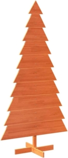 vidaXL Weihnachtsbaum zum Schmücken Wachsbraun 180cm Massivholz Kiefer 858197