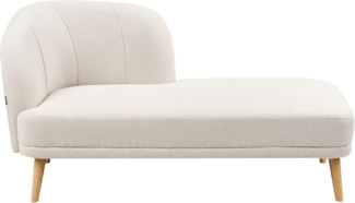 Chaiselongue Stoff hellbeige linksseitig TANLAY