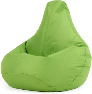 Bean Bag Bazaar Gaming-Sitzsack für Kinder, Grün, Groß, Sitzsäcke Wasserabweisend, Sitzsäcke für den Innen- und Außenbereich mit Füllung