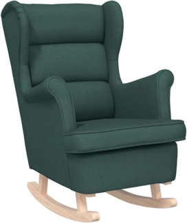 vidaXL Schaukelsessel Dunkelgrün 74x90x102 cm Stoff 4016924
