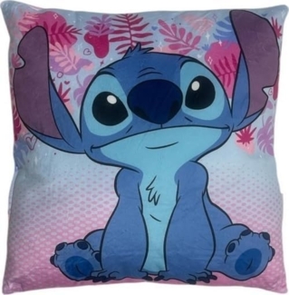 Disney Lilo & Stitch Dekokissen (1 Stk.) aus weichem Polyester für Alltag und Freizeit 38 × 38 cm