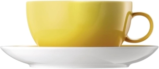 2-tlg. Set Cappuccinotasse 0,38ltr. mit Untertasse 16,5cm gelb SUNNY DAY YELLOW Thomas~1