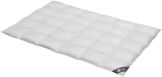 SPESSARTTRAUM Daunenbettdecke Silber, Füllung: 100% Daunen, Bezug: 100% Baumwolle, hergestellt in Deutschland, allergikerfreundlich