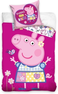 Peppa Pig Bettwäsche Peppa Pig Bettwäsche Schweinchen Peppa 135x200 cm