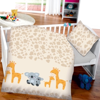 Bestlivings Babybettwäsche KB-04837 Bettbezug, Baumwolle, 2 teilig, Kinder Bettwäsche 2-tlg (100x135cm / 40x60cm) Bettdecken Set