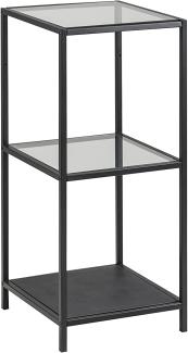 AC Design Furniture Regal Jörn, B: 35 x T:37 x H: 82,5 cm, Metall, Schwarz