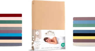 livessa Spannbettlaken Jersey Spannbettlaken 100% Baumwolle – Atmungsaktiv -Weich & OEKO-TEX, Jersey, Gummizug: Rundumgummizug, In 9 Größen und vielen Farben erhältlich