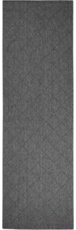 In- & Outdoor Wendeteppich Corsica Schwarz Anthrazit - 80x250x0,5cm