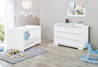 Pinolino 'Polar' 2-tlg. Babyzimmer-Set weiß, breit