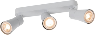 SLV PURI 2.0 Cone, Wand- und Deckenaufbauleuchte, long, 3 x max. 6W GU10, grau - Wand- und Deckenleuchten