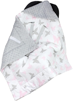 Einschlagdecke Baby Winter Einschlagdecke für Babyschale Wattiert Minky, TupTam