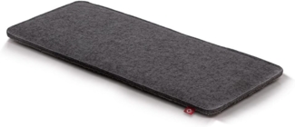 Canadian Cat Company Tierkissen Katzen Fensterliege Filzmatte, Größe S, dunkelgrau, 60x26cm, gepolsterte Fensterbankauflage