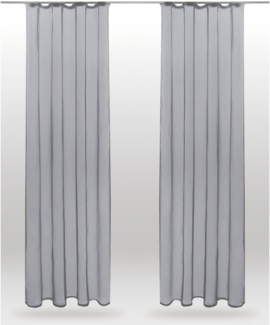 Bestlivings Vorhang (2 St), Kräuselband, transparent, Voile, Gardinenset "Transparent" mit Universalband