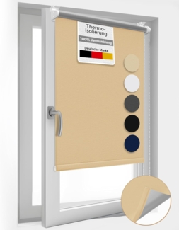 Sol Royal Thermorollo SolReflect T42 für Fenster & Türen Creme, 210 x 80 x 3.55 cm