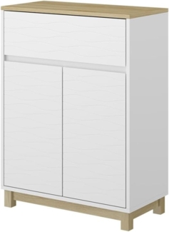Vicco Midischrank Weiß 60 x 80 cm mit Schublade, Livia
