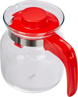 Pyrex classic Hohe Kanne mit Rotem Henkel, Glas, 1 Liter