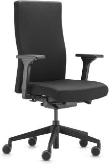 Bürodrehstuhl m.Synchr.-Techn. schwarz 410-520mm m.Lehnen Trgf. 110kg TREND OFFICE ""