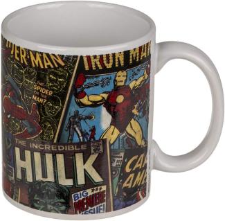 Out of the blue 788329 Keramik-Becher, Marvel Retro, für ca. 325 ml, H: 10 cm,