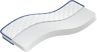 vidaXL Memory-Schaum-Matratze 80x160x17 cm Weich Weiß 4013416