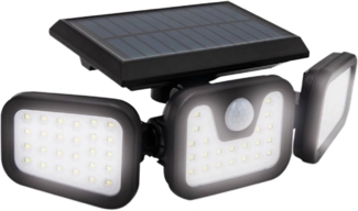 MediaShop LED Solarleuchte Panta TrioSolar, Bewegungsmelder, Tageslichtsensor, LED fest integriert, Dreifach Solar-Power für mehr Sicherheit