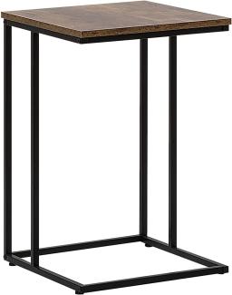 Beistelltisch Holzoptik braun quadratisch 40x40 cm TROY