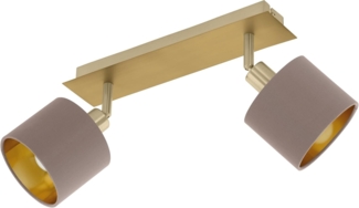 Eglo 97537 LED VALBIANO messing-gebürstet, nickel-matt cappuccino, gold L:32cm B:7cm