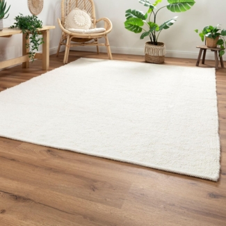 Handweb Teppich Korinth, Farbe: Natur Hell, Größe: 200x240 cm