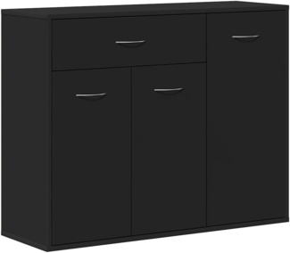vidaXL Sideboard Schwarz 88x30x70 cm Holzwerkstoff 800676
