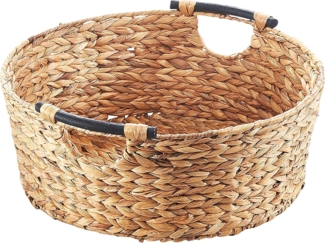 Kobolo Aufbewahrungskorb Regalkorb Korb aus Wasserhyazinthe - natur (49x20 cm)