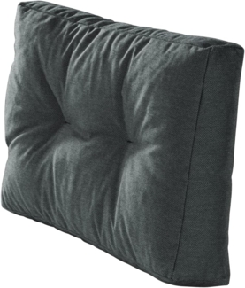 Traumnacht Outdoor Palettenauflage mit Schaumstoffstäbchen gefüllt, Palettenkissen, Palettenpolster Palettenmöbel Palettensofa Seitenteil, anthrazit