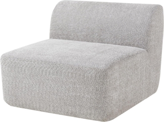 Sofa-Modul Hurvas Mittelelement Bouclé Grau [en. casa]