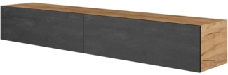 Planetmöbel TV-Board WEST (TV Lowboard, Fernsehschrank hängend oder stehend), Fernsehtisch 2x100 cm breit