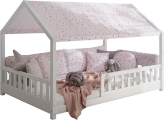 Dachvorhang mit Motiv für Hausbett "Kay" 120x200 cm