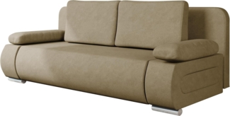 'Emma' Schlafsofa, Beige, 77 x 200 x 92 cm