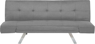 Schlafsofa 3-Sitzer Polsterbezug hellgrau BRISTOL