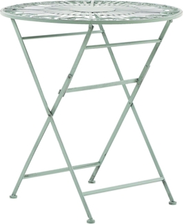 Gartentisch Metall Hellgrün TRENTO