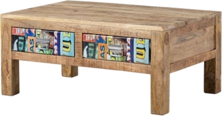 Massivmoebel24 Couchtisch Couchtisch Mango 90x60x40 mehrfarbig lackiert LOUNGE COLLECTION #11