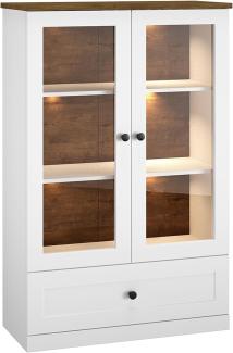 Standvitrine LILLE Stauraumschrank 92x40x140cm