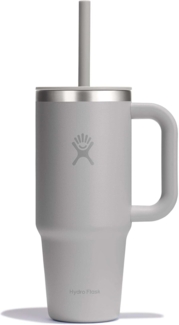Hydro Flask Thermobecher All Around Travel Tumbler in den Größen 24 oz/ 32 oz / 40 oz, Edelstahl, Thermo Cup mit Strohhalm