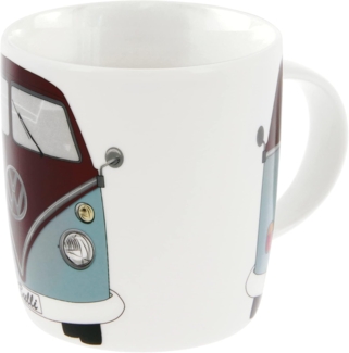 VW Collection by BRISA Tasse Volkswagen Große Keramik Kaffeetasse, Cappuccino Becher, New Bone China, Teetasse in verschiedenen Farben und VW Designs