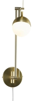Nordlux Büro Wandleuchten Contina Länge 73, Gold, metallisch, weiß, Glas, Metall, 2010971035
