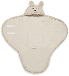 Jollein Bunny Wickeldecke Nougat Weiß off white 1