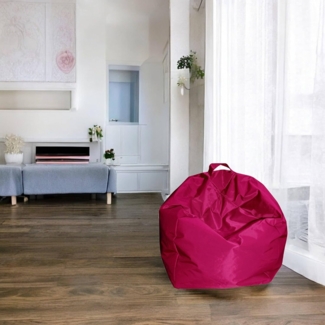 Dmora Eleganter Sitzsack, Farbe Fuchsia, Maße 65 x 50 x 65 cm