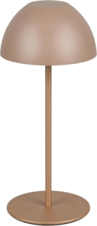 Akku LED Tischleuchte ORTIZ kabellos für Innen & Außen, Coffee - 20cm klein